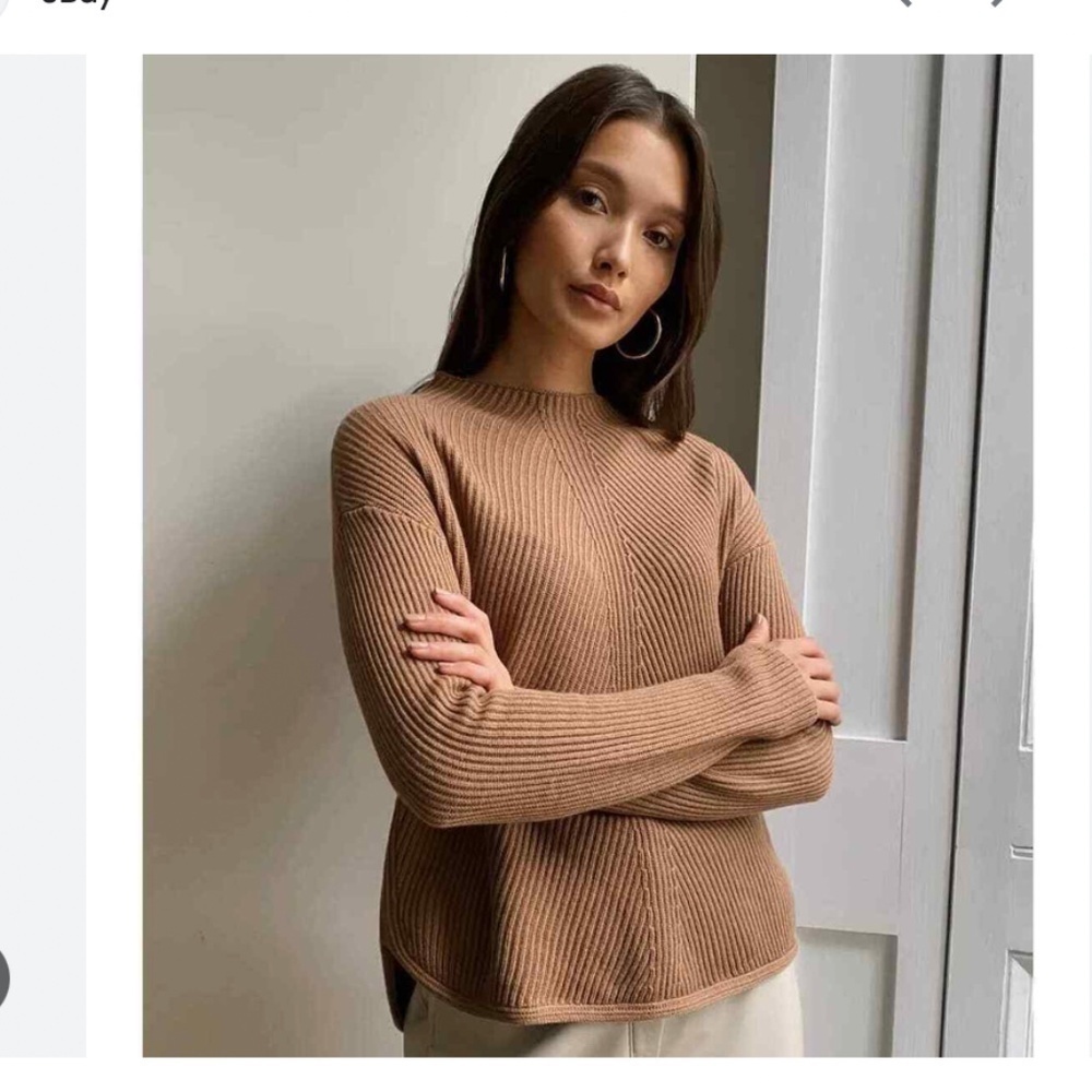 Aritzia Babaton Chalmers Sweater Brown Extra Small